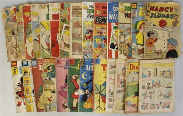 LOT OF 25: GOLDEN & SILVER AGE FUNNY COMIC BOOKS. 