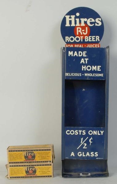 1950S TIN HIRES CONCENTRATE DISPENSER.            