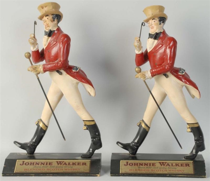 LOT OF 2: JOHNNIE WALKER FIGURAL PIECES.          