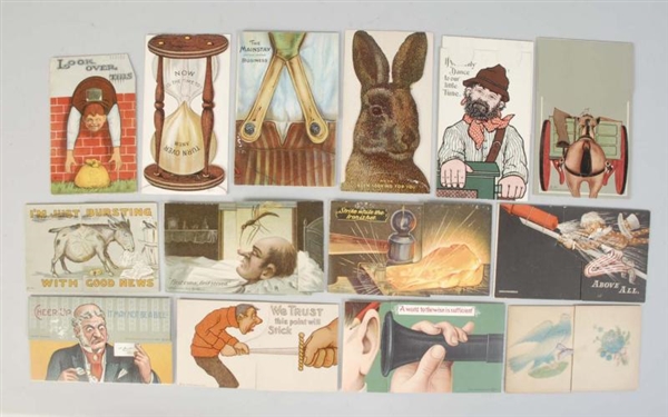 LOT OF14: OPEN-UP POSTCARDS.                      