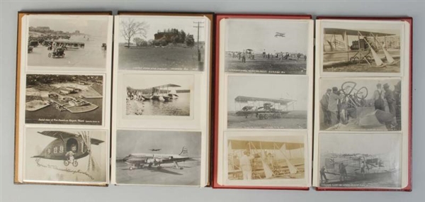 LOT OF 138: AIRPLANE & AIRSHIP POSTCARDS.         