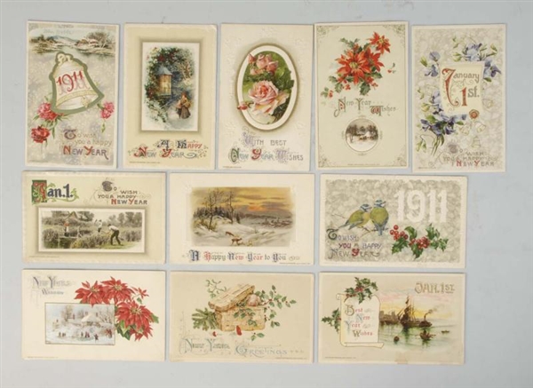 LOT OF 300+ WINSCH HOLIDAY POSTCARDS.             