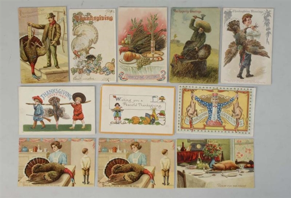 LOT OF 1300+ THANKSGIVING POSTCARDS.              