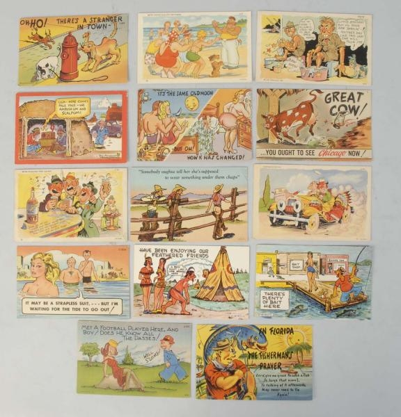 LOT OF 2000+ POSTCARDS BY CURT TEICH.             