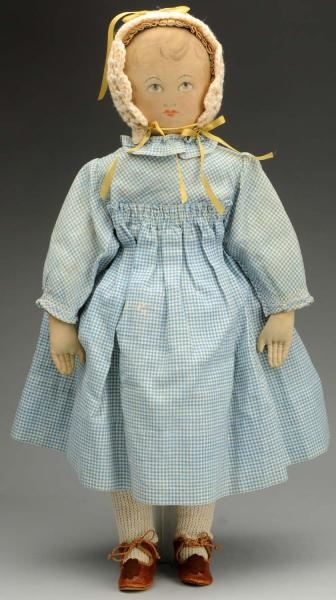 EARLY "POLLY HECKEWELDER" DOLL.                   