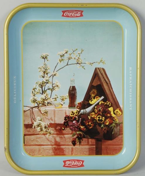 1957 CANADIAN COCA-COLA FRENCH TRAY.              