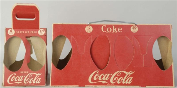 LOT OF 2: 1940S COCA-COLA CARRIERS.               