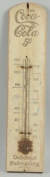 1905-10 WEATHERED COCA-COLA THERMOMETER.          