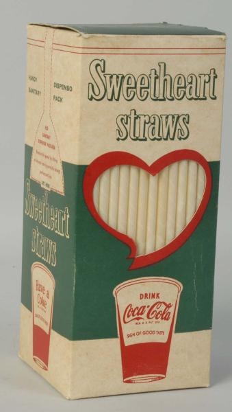 1950S COCA-COLA STRAW BOX.                        