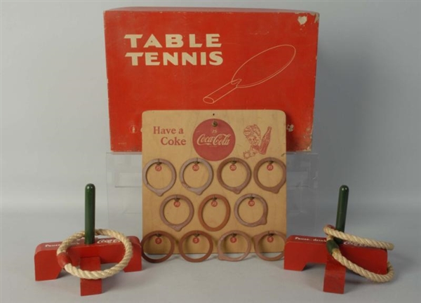 LOT OF 3: 1950S COCA-COLA TOY/GAMES.              