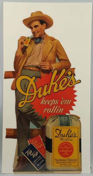 1940S DUKE’S MIXTURE CARDBOARD CUTOUT DISPLAY.    