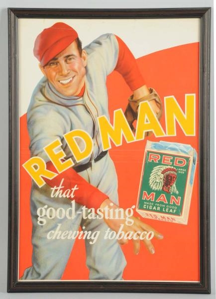 1950S RED MAN PAPER POSTER.                       