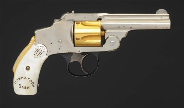 SMITH AND WESSON .38 CAL. HAMMERLESS REVOLVER.    