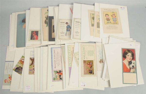 LOT OF 60+ PAPER ADVERTISING PIECES.              