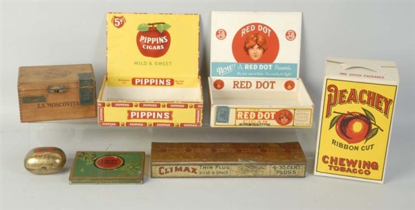 LOT OF 7: TOBACCO RELATED ITEMS.                  