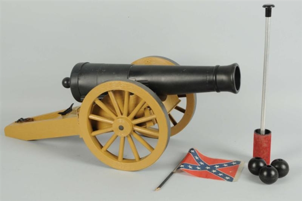 REMCO JOHNNY REB LARGE CANNON TOY.                