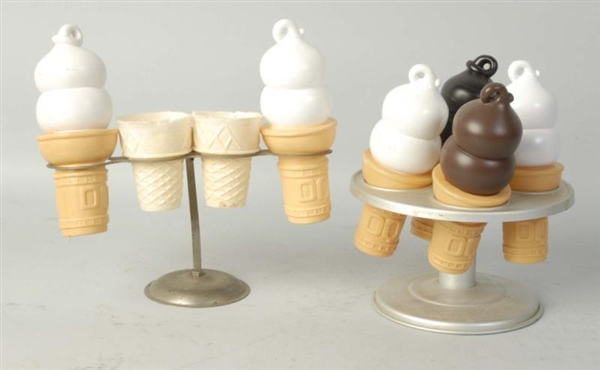 LOT OF 2: DAIRY QUEEN CONE DISPLAY.               