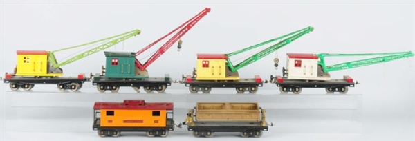 LO OF 6: LIONEL STANDARD GAGE 200 SERIES  CARS.   