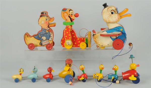LOT OF 5: FISHER PRICE DUCK TOYS.                 