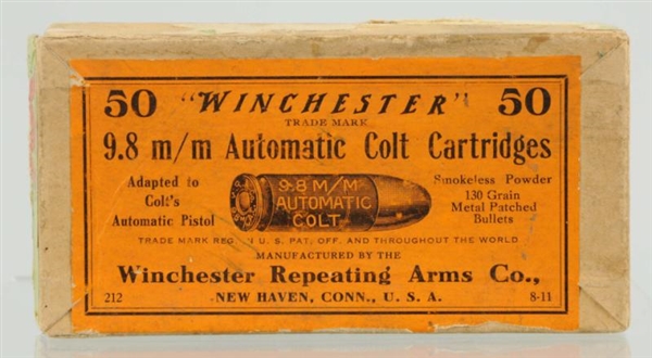 WINCHESTER 9.8MM BOX OF SHELLS.                   