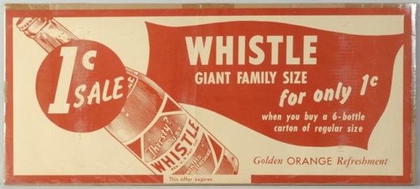1950S HEAVY PAPER WHISTLE POSTER.                 