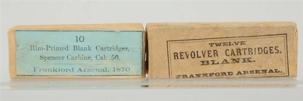 LOT OF 2: BOXES OF REVOLVER BLANKS.               