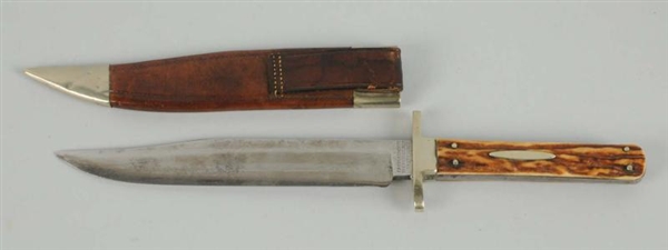 J.RODGERS & SONS NO.6 STAG HANDLE KNIFE.          