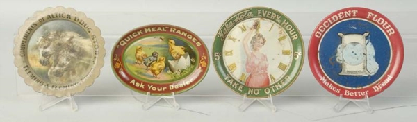 LOT OF 4: ADVERTISING TIP TRAYS.                  