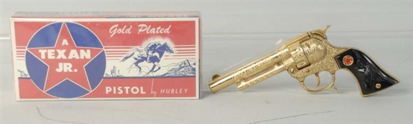 HUBLEY GOLD TEXAN JR CAP GUN.                     