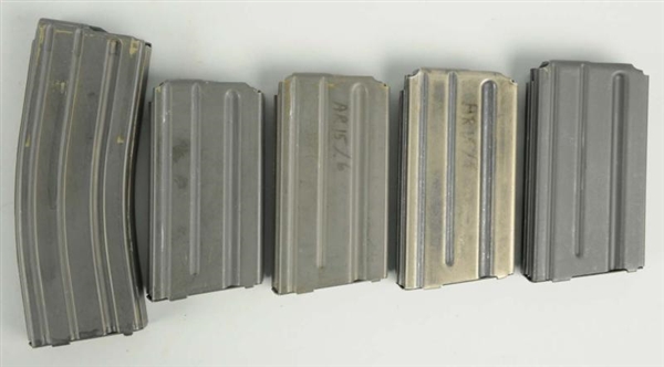 LOT OF 5: ASSORTED AR-15 MAGAZINES.               