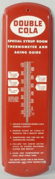 DOUBLE COLA SYRUP ROOM THERMOMETER.               