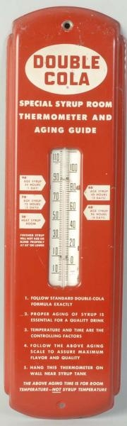 1960S DOUBLE COLA THERMOMETER.                    