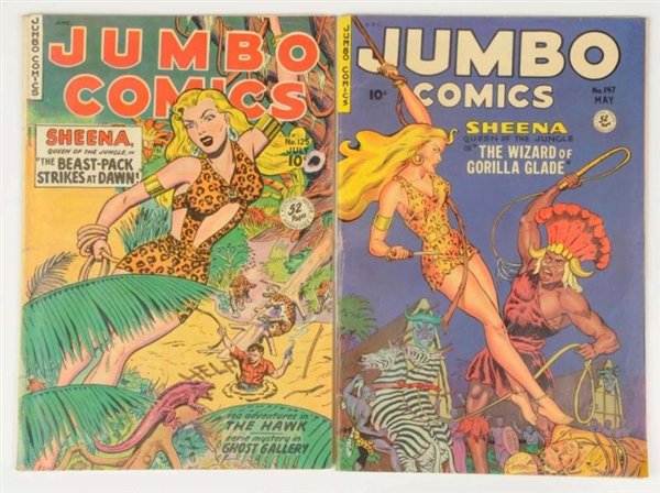 LOT OF 2: 1940S - 1950S JUMBO COMICS.             