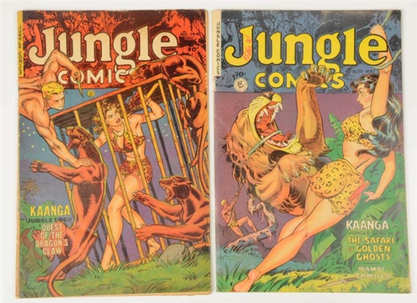 LOT OF 2: 1950S JUNGLE COMICS.                    