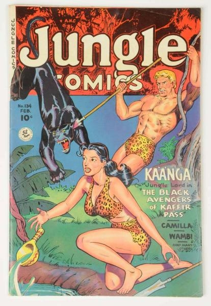 1951 JUNGLE KAANGA COMIC BOOK #134.               