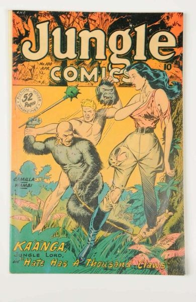 1948 JUNGLE KAANGA COMIC BOOK NO.100.             