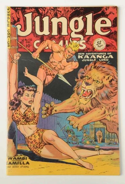 1950 JUNGLE KAANGA COMIC BOOK #132.               