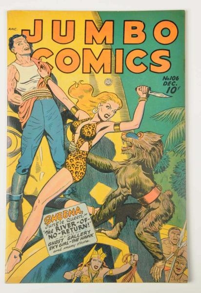 1947 JUMBO COMIC BOOK #106.                       