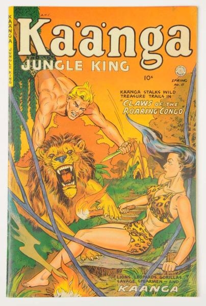 1952 KAANGA JUNGLE KING COMIC BOOK #11.           