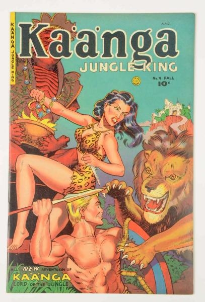 1951 KAANGA JUNGLE KING COMIC BOOK #9.            
