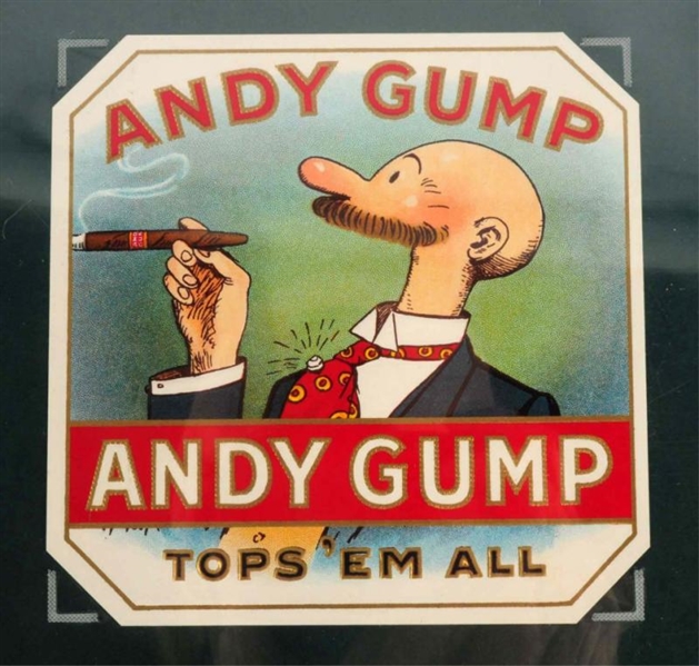 ANDY GUMP OUTER CIGAR LABEL.                      