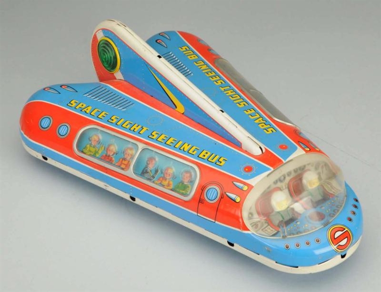 TIN LITHO & PAINTED SPACE BUS.                    