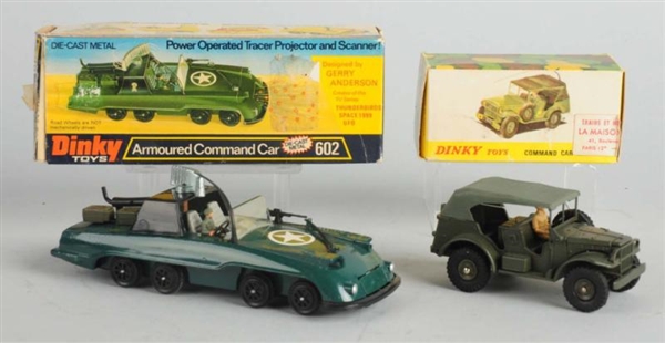 LOT OF 2: DIE CAST DINKY MILITARY VEHICLES.       