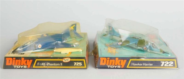 LOT OF 2: DIE CAST DINKY BRITISH AIRPLANE TOYS.   