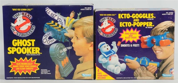 LOT OF 2: THE REAL GHOSTBUSTERS ACCESSORIES.      