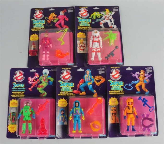 LOT OF 5: THE REAL GHOSTBUSTERS SUPER ACTION FIG. 
