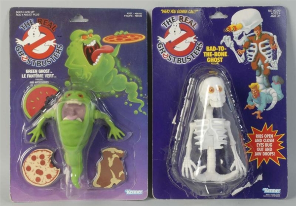 LOT OF 2: THE REAL GHOSTBUSTERS SCARY ACTION FIG. 