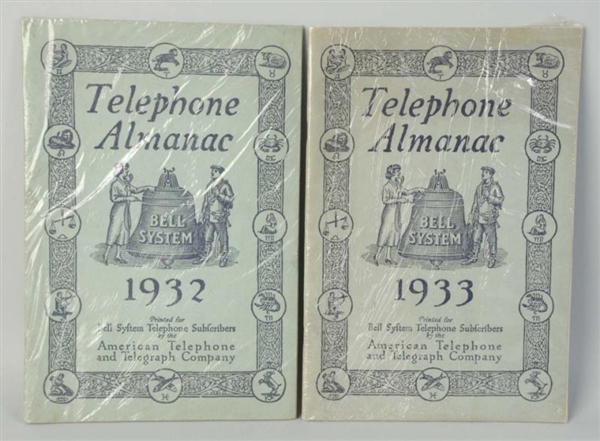 2 TELEPHONE ALMANACS.                             