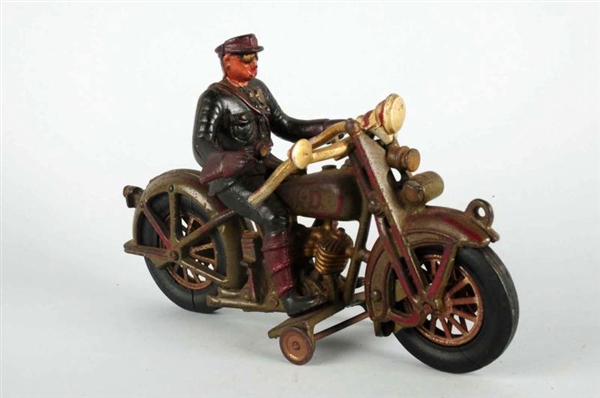 CAST IRON HUBLEY MOTORCYCLE.                      