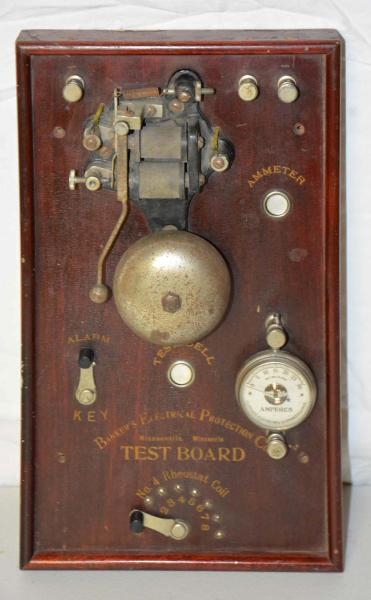 BANKERS ELECTRICAL PROTECTION CO. TEST BOARD.    